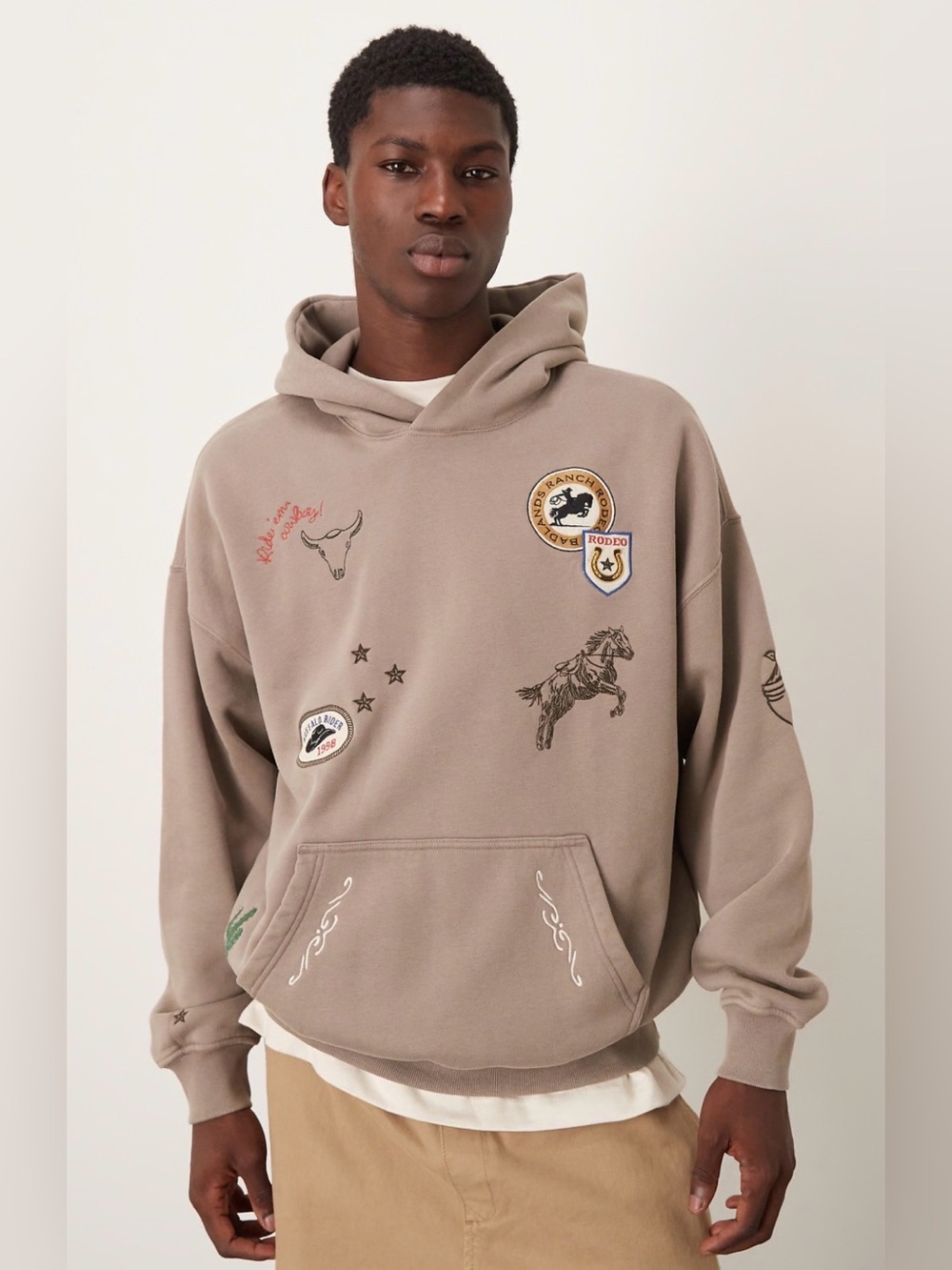 ABERCROMBIE & FITCH ESSENTIAL PATCHWORK HOODIE 🤠